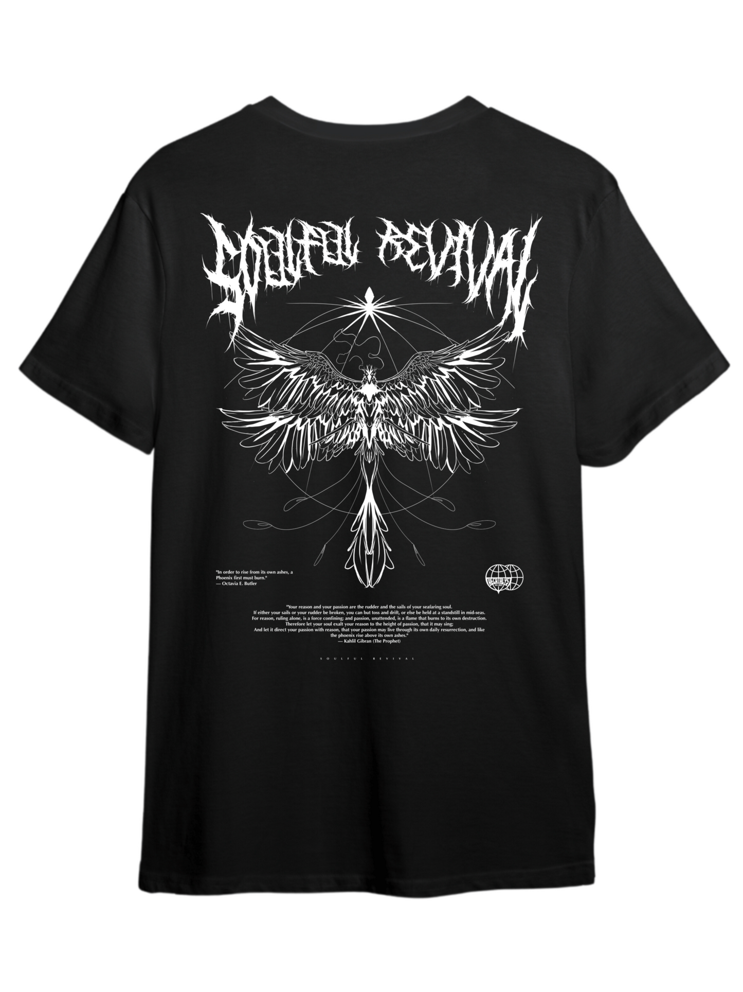 Wings of Renewal Tee - Black (210 GSM)