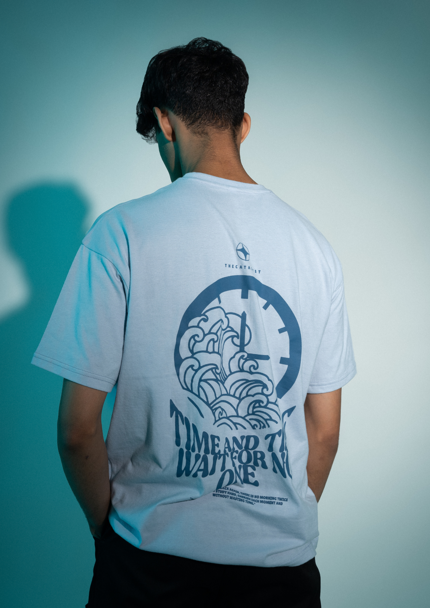 Timeless Tides Tee - Light Blue (180 GSM)