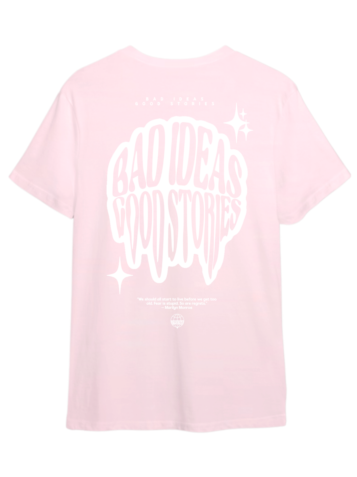 Wanderlust Tee - Baby Pink (210 GSM)