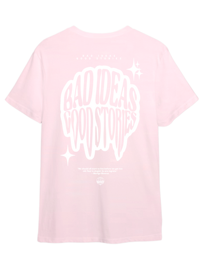 Wanderlust Tee - Baby Pink (210 GSM)