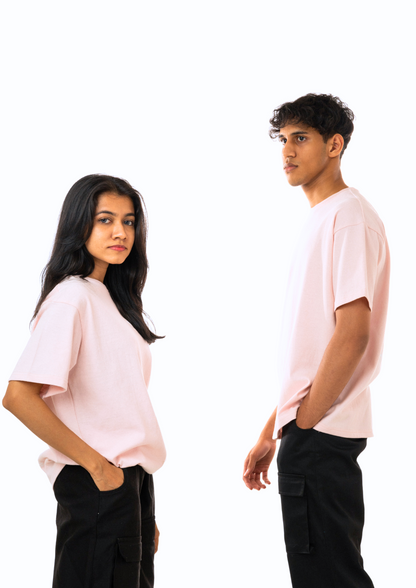 Wanderlust Tee - Baby Pink (210 GSM)